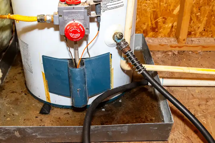 Leaking water heater needing emergency water heater repair in MetroWest MA